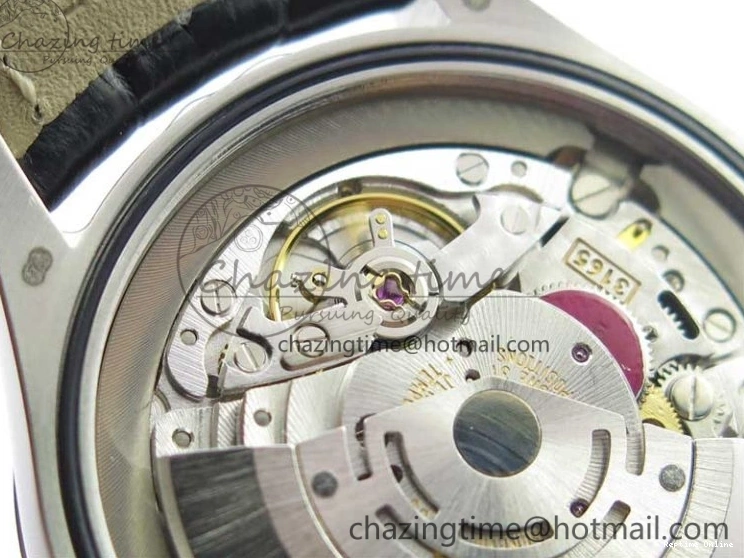 0510 Cellini 50519 Real Date SS BP Maker Best Edition Black Dial Sticks Markers on Black Leather Strap SA Affordable 3087